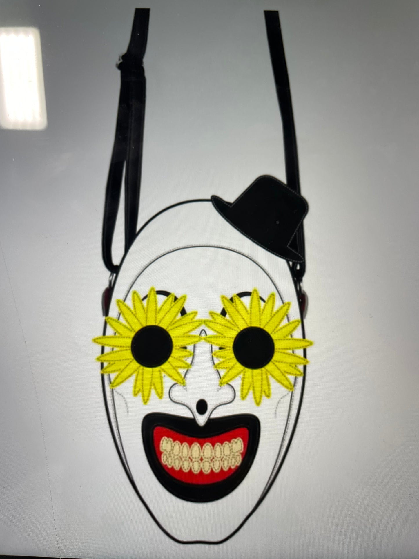 TERRIFIER ART THE CLOWN FLOWER GLASSES SHOULDER BAG