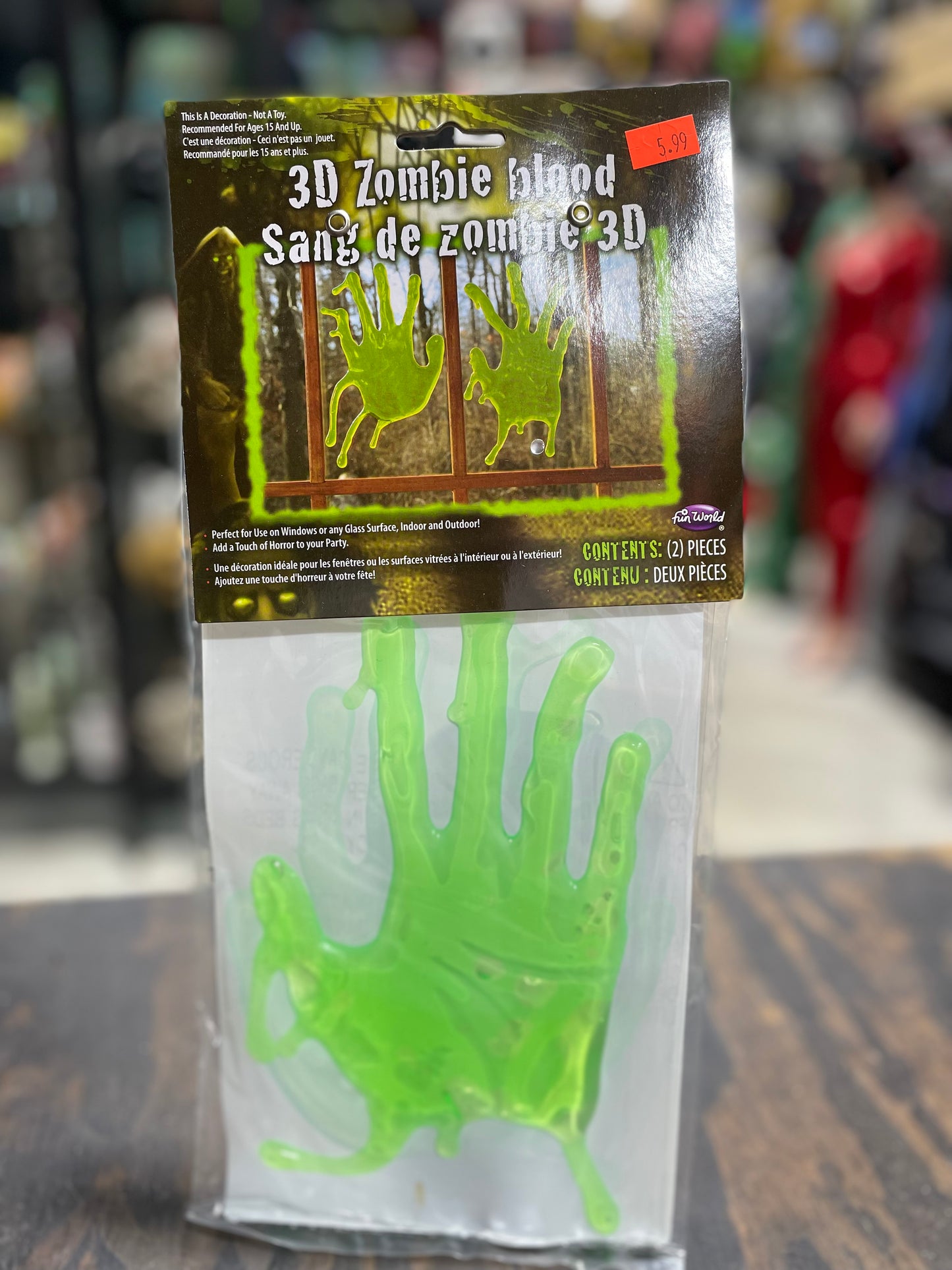 3D ZOMBIE BLOOD DECORATION