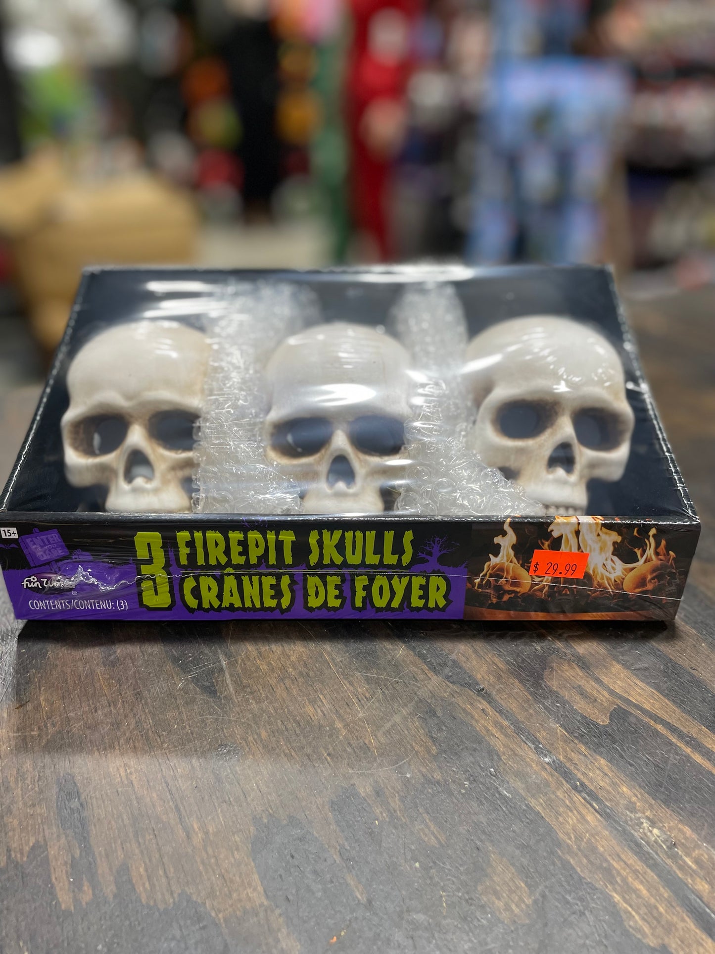 3 FIREPIT SKULLS