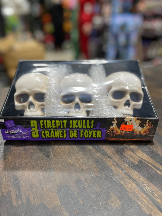 3 FIREPIT SKULLS