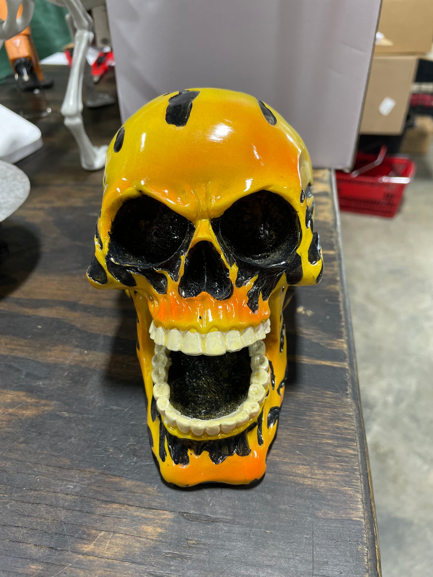 FLAMING SKULL