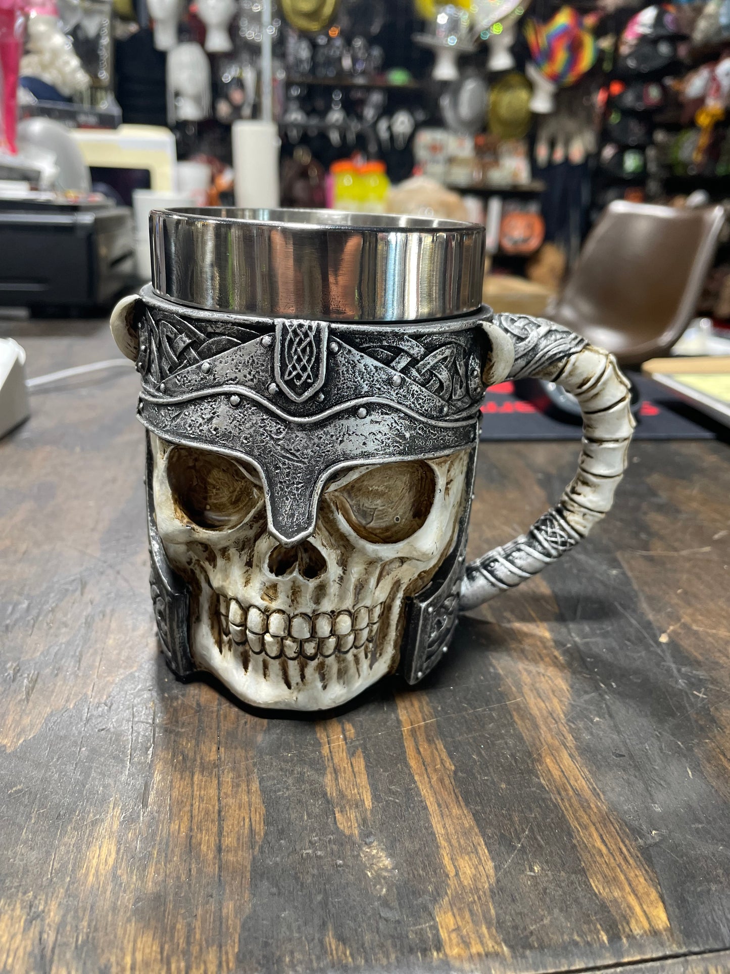 WARRIOR SKULL MUG