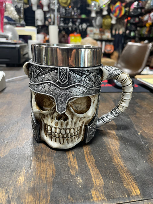 WARRIOR SKULL MUG