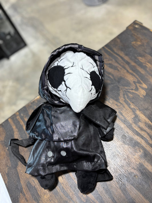 CRACKED EYES PLAGUE DOC PLUSH BACKPACK