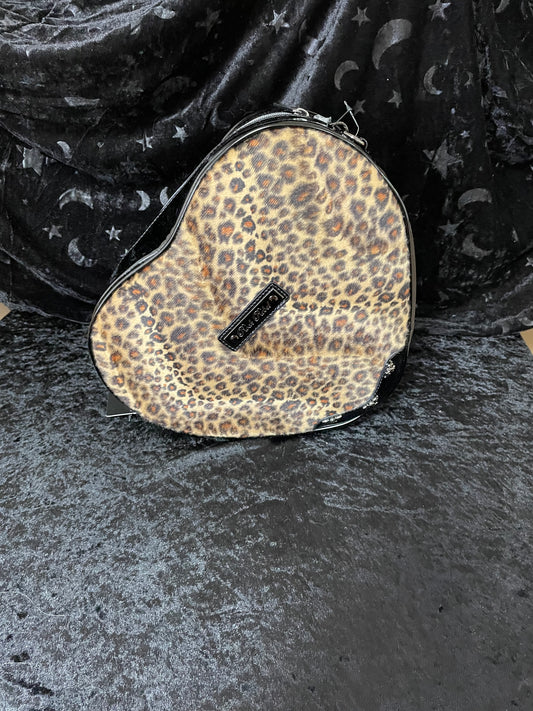 Rock Rebel Leopard Heart Shoulder bag