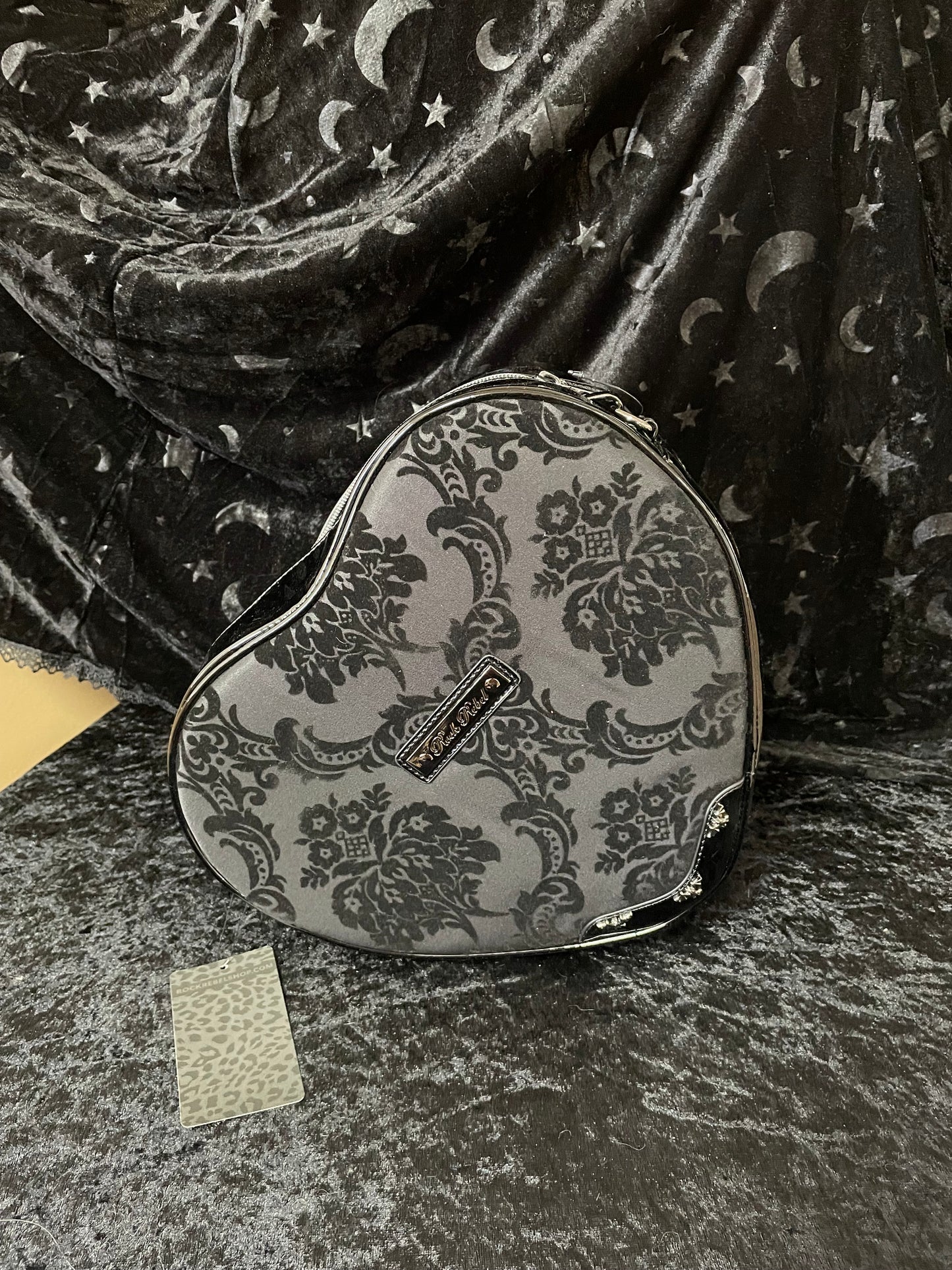 Rock Rebel Heart Shaped Shoulder Bag