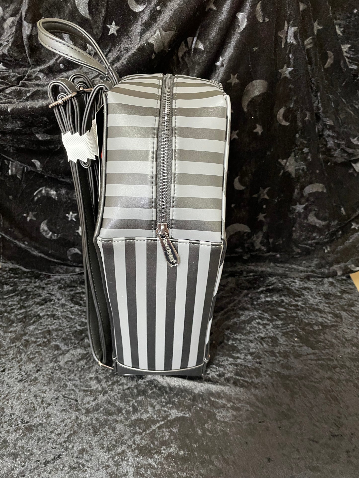 Rock Rebel Striped Coffin Backpack