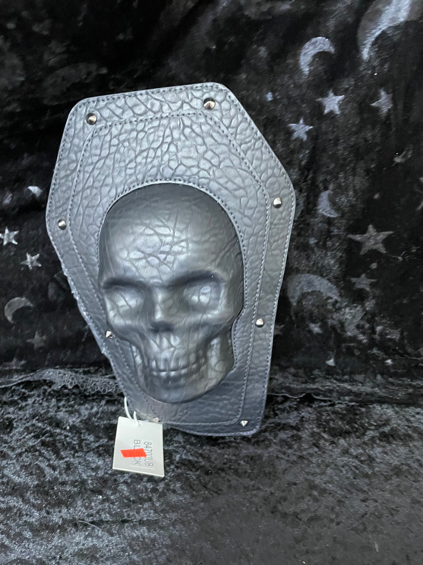 Black Skeleton Coffin Purse
