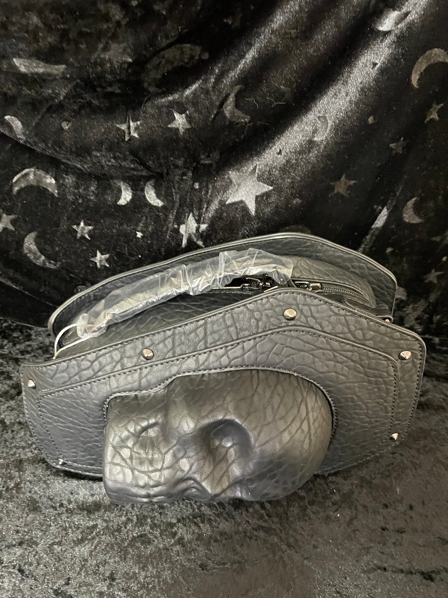 Black Skeleton Coffin Purse