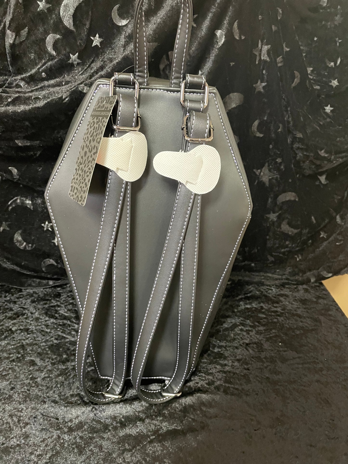 Rock Rebel Bride of Frankenstein Coffin Backpack