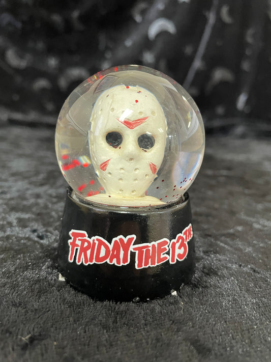 Friday The 13th Jason Mask Mini Sculpted Snow Globe