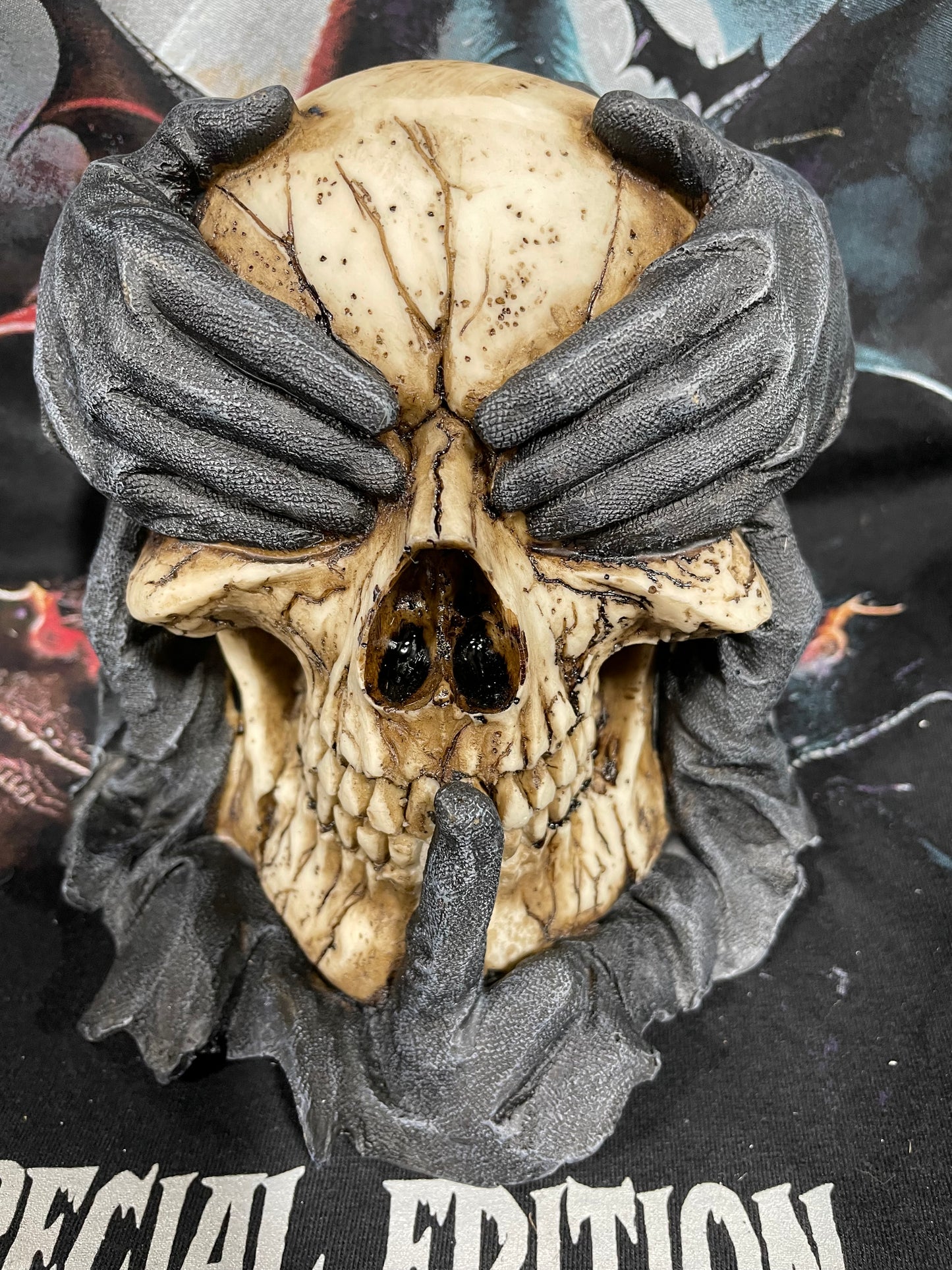 HEAR NO EVIL,SPEAK,SEE SKULL