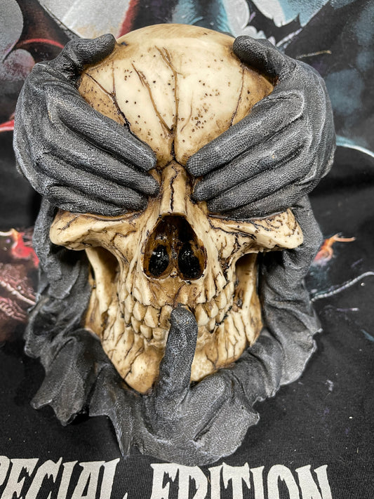 HEAR NO EVIL,SPEAK,SEE SKULL